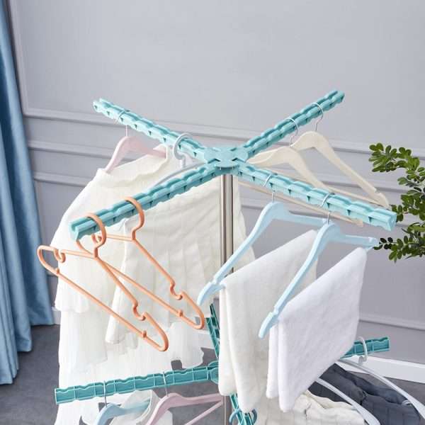 2-Layer Folding Clothes Rail Drying Stand