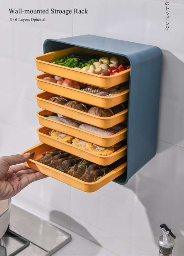 6-in-1 Wall Mounted Multilayer Dish Tray