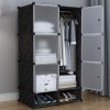 Closet Storage Organizer With Shoe Holder At Bottom