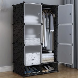 Closet Storage Organizer With Shoe Holder At Bottom