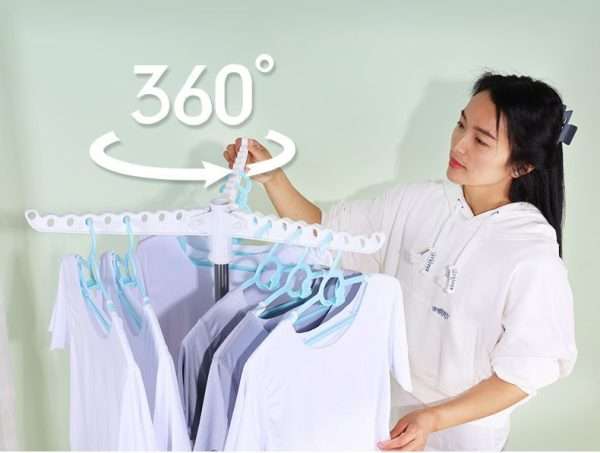 2-Layer Folding Clothes Rail Drying Stand