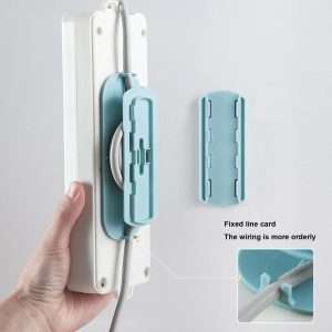 Self Adhesive Reusable Movable Wall Mount For Power Strips Cable Organization