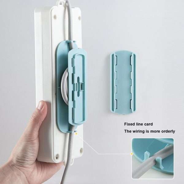 Self Adhesive Reusable Movable Wall Mount For Power Strips Cable Organization
