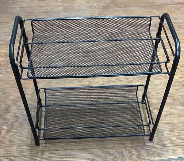 2 Step Metal Storage Rack For Kitchen And Household