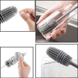 Silicon Head Bottle Cleaning Brush