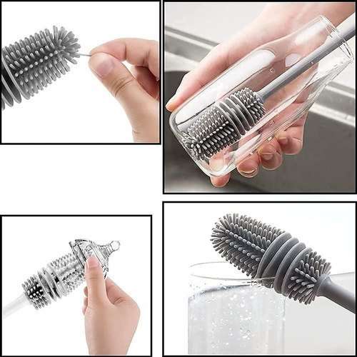 Silicon Head Bottle Cleaning Brush