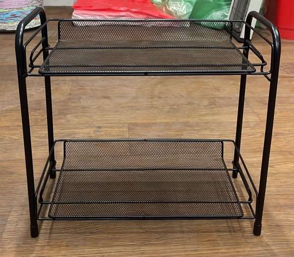 2 Step Metal Storage Rack For Kitchen And Household
