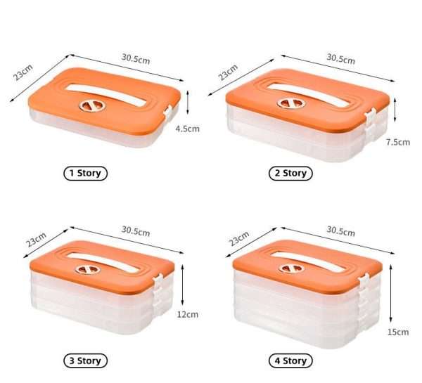 Stackable Kitchen Storage Box With Handle
