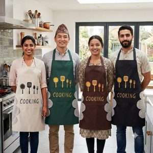 Apron with towel