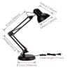 study lamp size