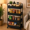 4 Tier Storage Rack Black