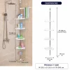 Bathroom Corner Rack Size