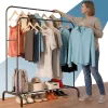 Double Pole Rack Black