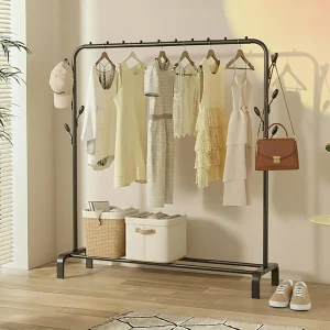 Single Pole Rack Black