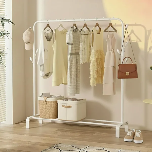 Single Pole Rack White